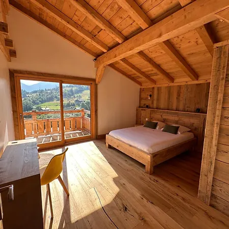 Vue Mont Blanc Avec Jacuzzi Exterieur Apartament Combloux