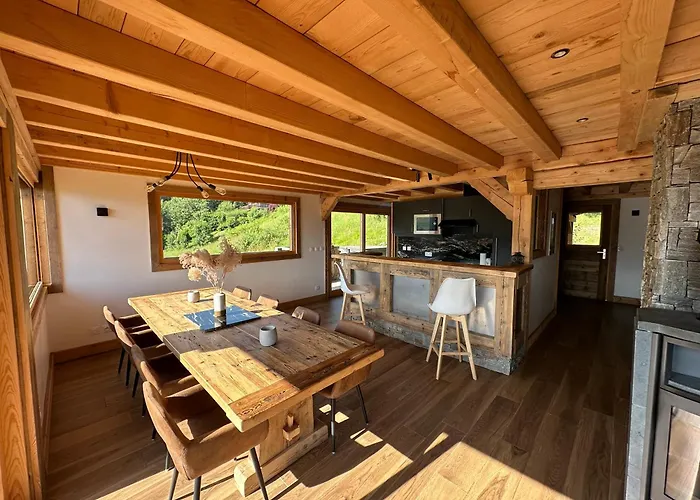 Daire Vue Mont Blanc Avec Jacuzzi Exterieur *
