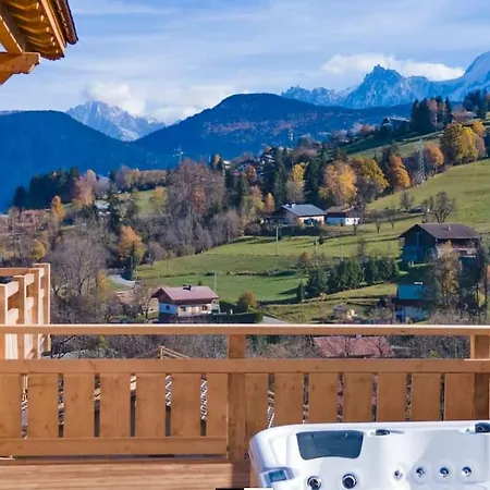 Vue Mont Blanc Avec Jacuzzi Exterieur Combloux